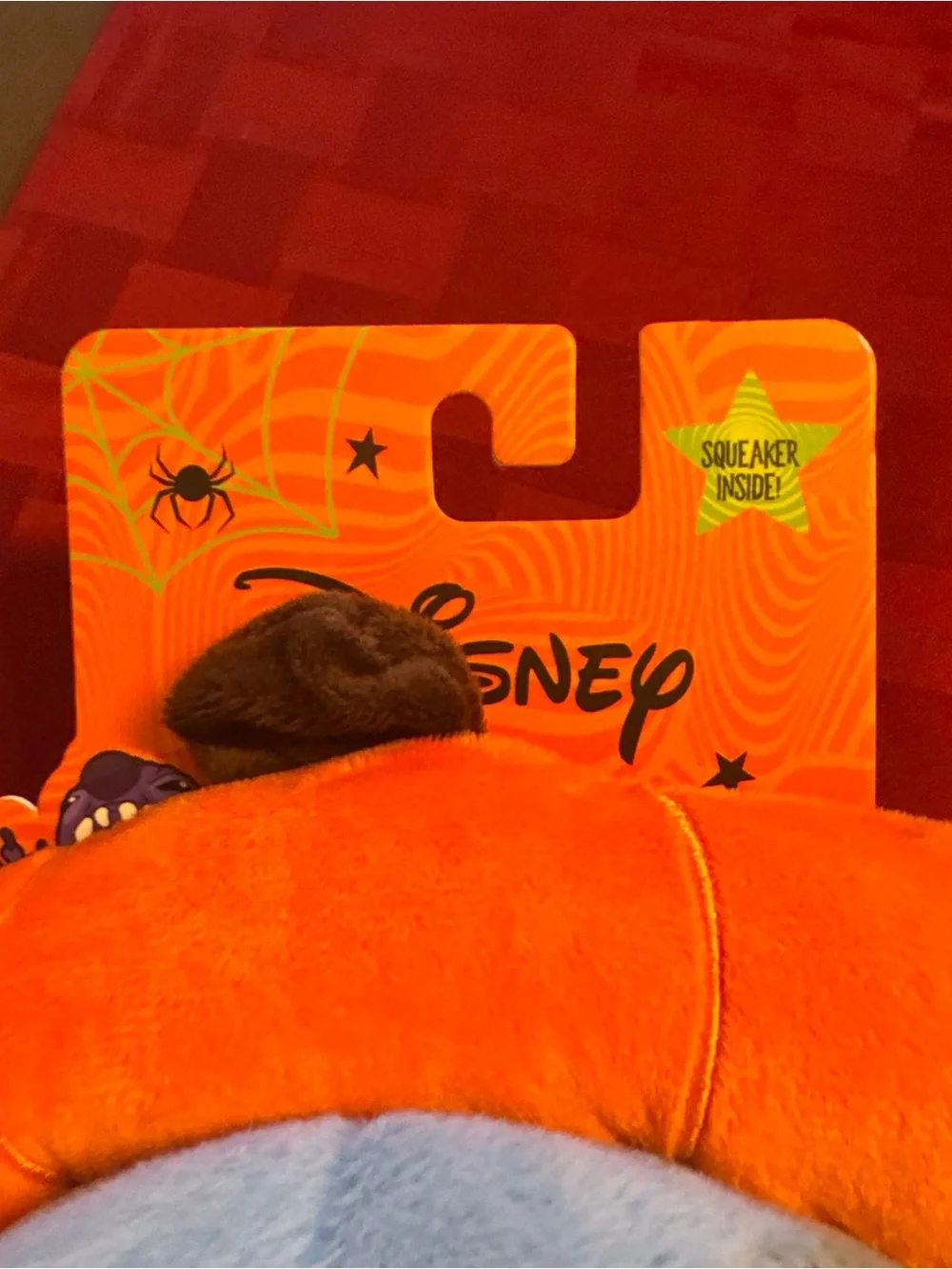 Disney Stitch Halloween Plush with Jack-O'-Lantern dog toy